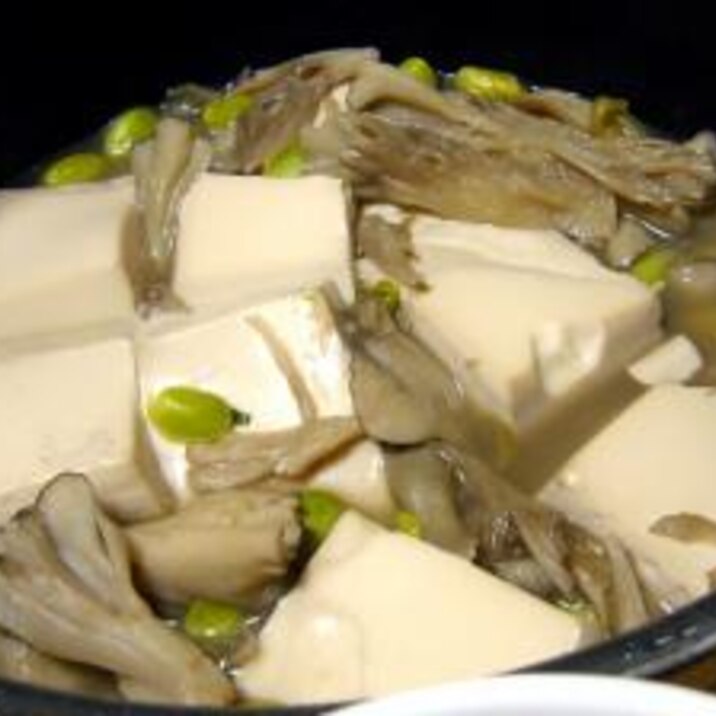 枝豆と豆腐のスープ煮